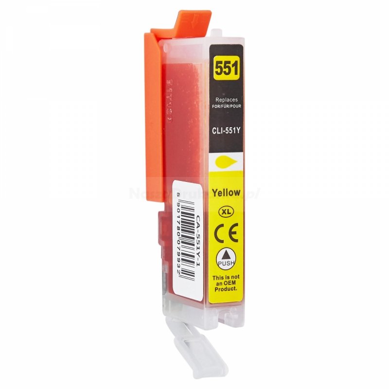 Tusz Canon CLI-551Y zamiennik yellow