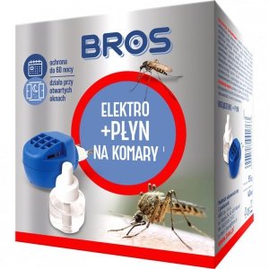 Elektro + płyn na komary ochrona do 60 nocy 40ml BROS