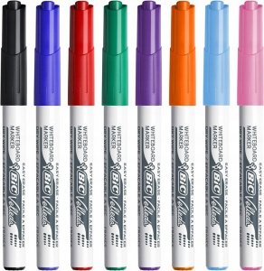 Marker VELLEDA 1741 suchościeralny mix kol. 8szt. okrągła końcówka 503844 BIC