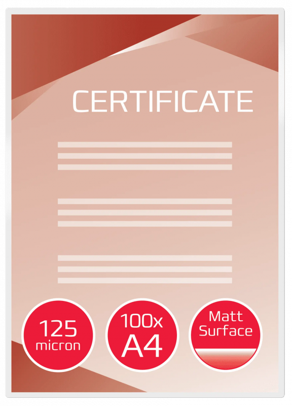 Folia do laminacji GBC Pouch A4 125Mic matt 100szt. 3747241