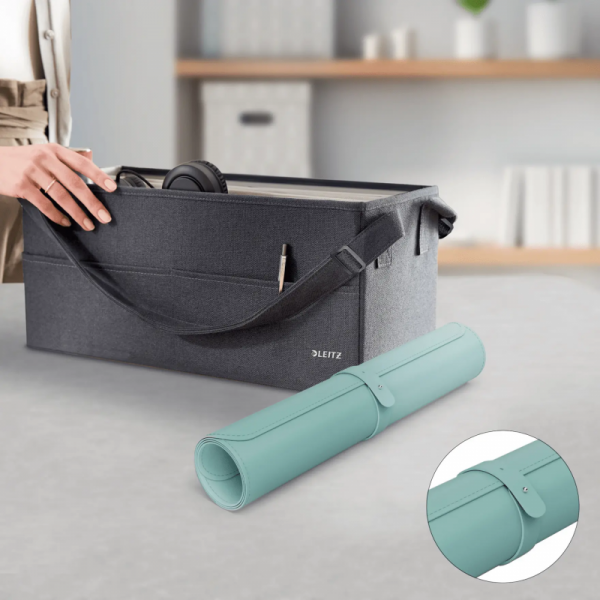 Mata na biurko 800x400mm miętowa 53820051 LEITZ