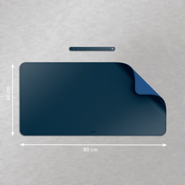 Mata na biurko 800x400mm ciemnoniebieska 53820068 LEITZ