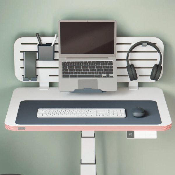 Mata na biurko skórzana 700x360mm ciemnoszara 53850089 LEITZ