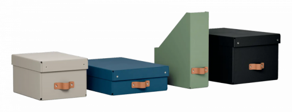 Pudełko do przechowywania Puro z pokrywką średnie 17l (2szt) czarne 61490095 LEITZ