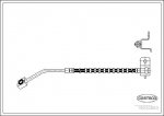 Przewód hamulcowy elastyczny ( Weżyk ) lewy przód Pt Cruiser 00- 4860069ab