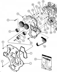 Koło zębate wałka rozrządu 5066926AA Jeep Liberty KJ 2.8CRD 2002-2007 