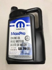 5W30 Mopar Engine Oil 5L 68218921AC MS-6395 for Jeep Chrysler Dodge 
