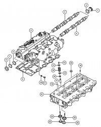 Zaślepka wałka rozrządu 5066855AA Voyager 01-05 2,5 td 