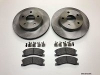 2 x Front Disc & Brake Pads for Jeep Grand Cherokee WJ 1999-2004 BRK/WJ/039A 