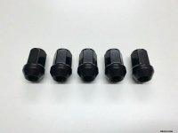 5 x Black Wheel Nut for Jeep Cherokee XJ / Comanche MJ 1984-2001 WBHA/XJ/039A 