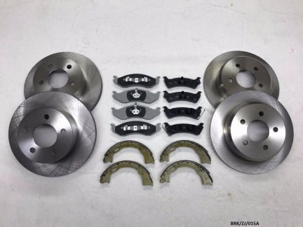 Front & Rear Discs, Pads & Shoes for Jeep Grand Cherokee ZJ 1993-1998 BRK/zj/015