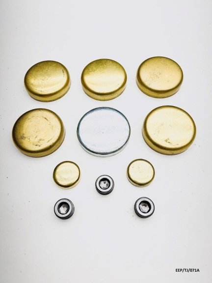 Brass Engine Expansion Plug Kit for Jeep Wrangler TJ 4.0L 1991-2006 EEP/TJ/071A