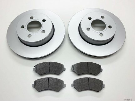 2 x Front Brake Disc & brake Pads for Jeep Liberty KK 2008-2012 BBD/KK/001A