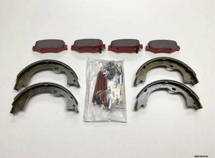 CERAMIC Pads, Shoes & Fitting KIT for Jeep Wrangler JK 2007-2018 BRK/JK/014A