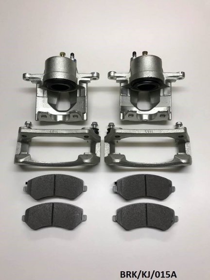 2 x Front Brake Caliper & Pads for Jeep Cherokee KJ 2002-2007 BRK/KJ/015A