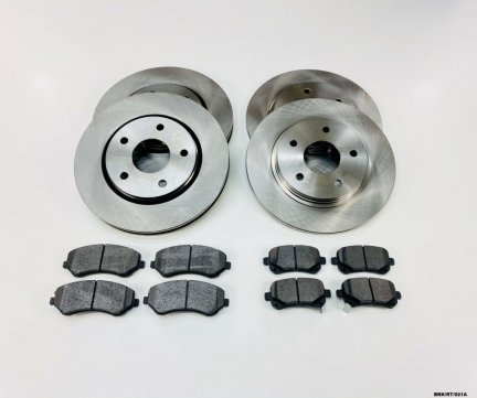 Front & Rear Discs & CERAMIC Pads for Voyager / Journey 2008-2017 BRK/RT/021A