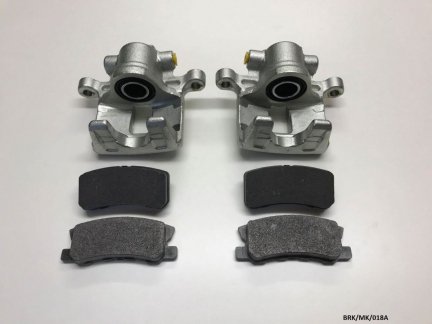 2x Rear Caliper & Brake Pads for Jeep Compass & Patriot MK 2007-2017 BRK/MK/018A