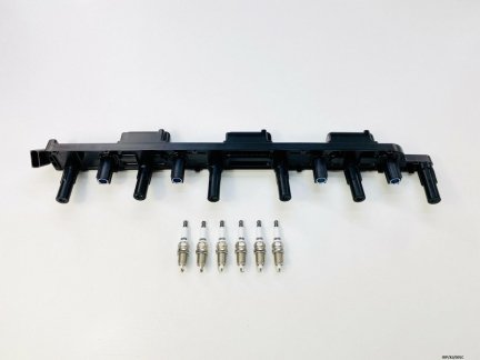 Ignition Coil & 6 x Spark Plug for Jeep Cherokee XJ 4.0L 2000-2001  IRP/XJ/005C