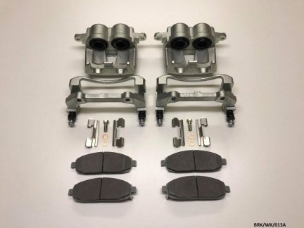 2x Front Caliper Complete & Pads for Jeep Grand Cherokee WK 2005-2010 BRK/wk/013