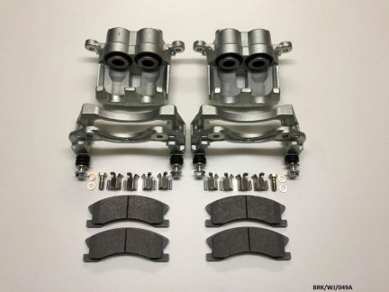 2 x Front Caliper Complete & Pads for Jeep Grand Cherokee 1999-2004 BRK/WJ/049A
