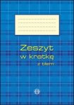 Zeszyt w kratkę z tłem