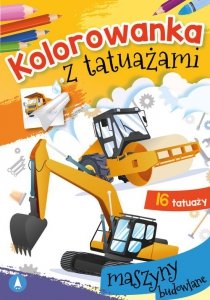 Kolorowanka z tatuażami Maszyny budowlane
