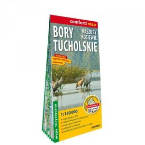 Bory Tucholskie Kaszuby Kociewie laminowana mapa turystyczna 1:150 000