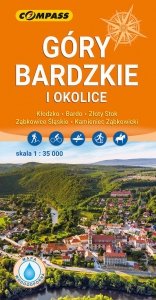 Góry Bardzkie i okolice - mapa laminowana
