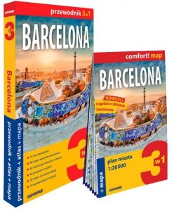 Barcelona 3w1 przewodnik + atlas + mapa