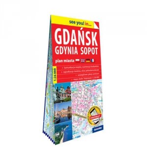 Gdańsk Gdynia Sopot papierowy plan miasta 1:26 000