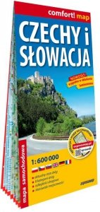 Czechy i Słowacja mapa samochodowa 1:600 000 laminat 2025