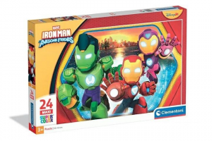 Puzzle 24 Maxi Super kolor Iron Man and His Awesome friends 24829
