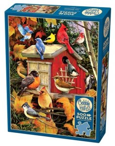 Puzzle 500 Jesienny domek dla ptaków 112651
