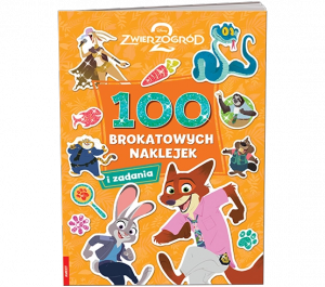 Disney Zwierzogród 2 100 brokatowych naklejek NB-9110