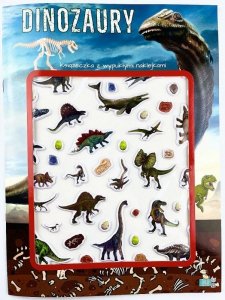 Dinozaury. Książeczka z wypukłymi naklejkami
