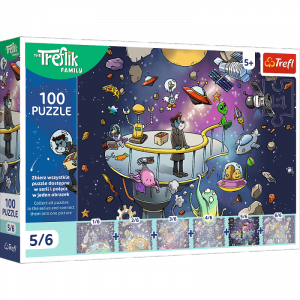Puzzle 100 Rodzina Treflików Bert w kosmosie 16545