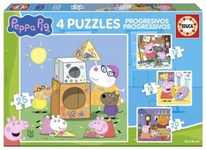 Puzzle 4w1 Świnka Peppa 113786
