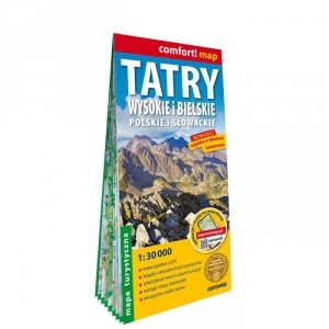 Tatry Wysokie i Bielskie Polskie i Słowackie mapa turystyczna 130 000 laminat 2026