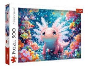 Puzzle 500 elementów. Aksolotl