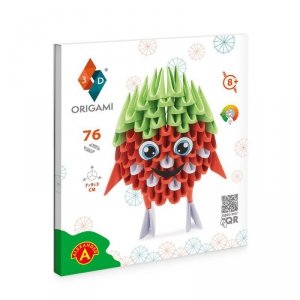 Origami 3d. Truskawka.