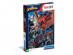 Puzzle 104 elementów. Super kolor. Spider-Man