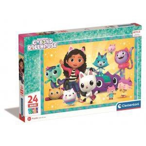 Puzzle 24 el. Maxi. Koci Domek Gabi. Gaby's Dollhouse 28521