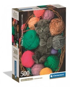 Puzzle 500 elementów. Compact. Fluffy Kitten