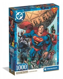 Puzzle 1000 elementów. Compact DC Superman 1