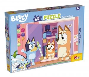 Lisciani. Puzzle Bluey dwustronne. 60 elementów