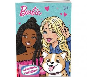 Mattel Barbie. Kolorowanka z naklejkami