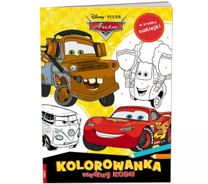DISNEY/PIXAR Auta. Kolorowanka według kodu