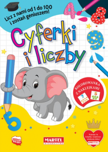 Kolorowanka. Cyferki i liczby z naklejkami