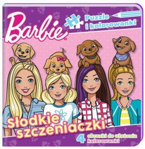 Barbie. Puzzle i kolorowanki. Część 1. Słodkie szczeniaczki