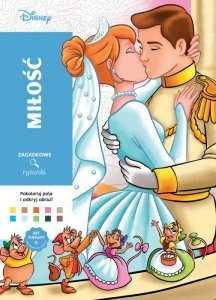 Miłość. Kolorowanka antystresowa Disney. Zagadkowe rysunki